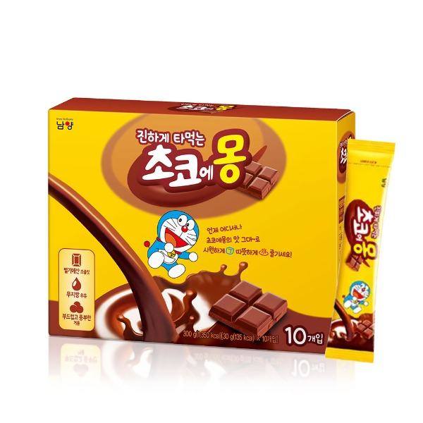 [남양] 진하게 타먹는 초코에몽 10개입 1개 / 벨기에산 초콜릿 믹스 - 지브로마트