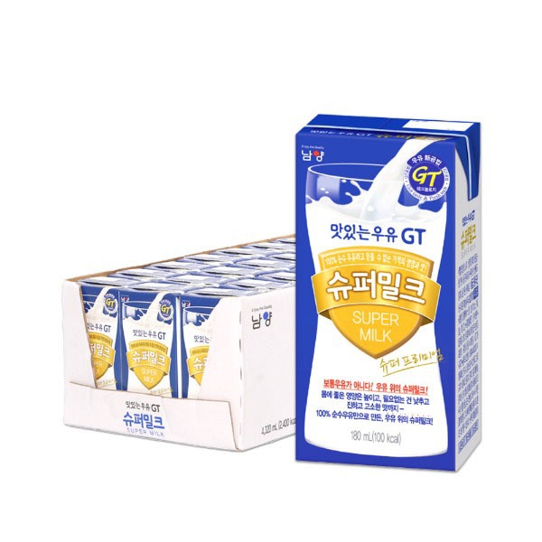 [남양] 맛있는우유GT 슈퍼밀크 180ml 24팩 - 웨스트윙