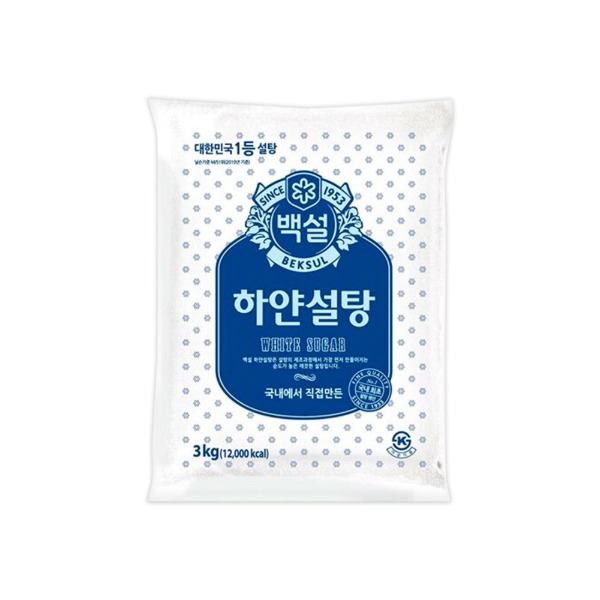 [백설] 하얀설탕 (3kg) 1개 - 웨스트윙