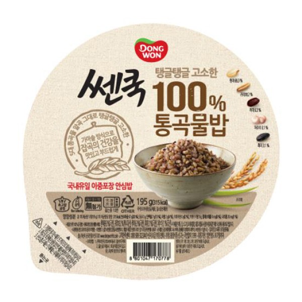 [동원] 쎈쿡 100% 통곡물밥 (195g 3입) x 6개 - 지브로마트
