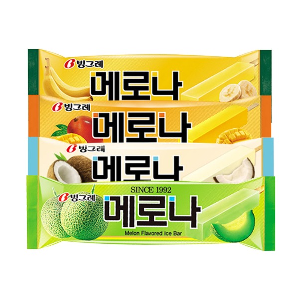 [빙그레] 메로나 멜론/망고/바나나 아이스크림 30개 - 지브로마트