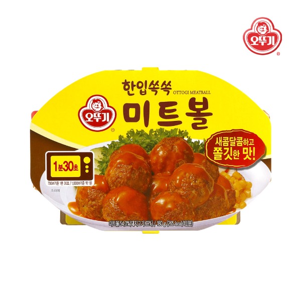 [오뚜기] 간편조리식품 / 한입쏙쏙 미트볼 180g 5개 - 웨스트윙