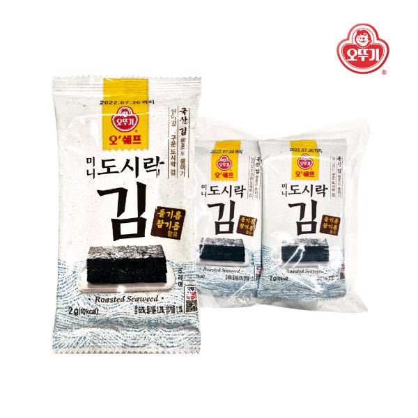 [오뚜기] 미니 도시락 김 50개 (2g*10개입)X5봉 - 지브로마트