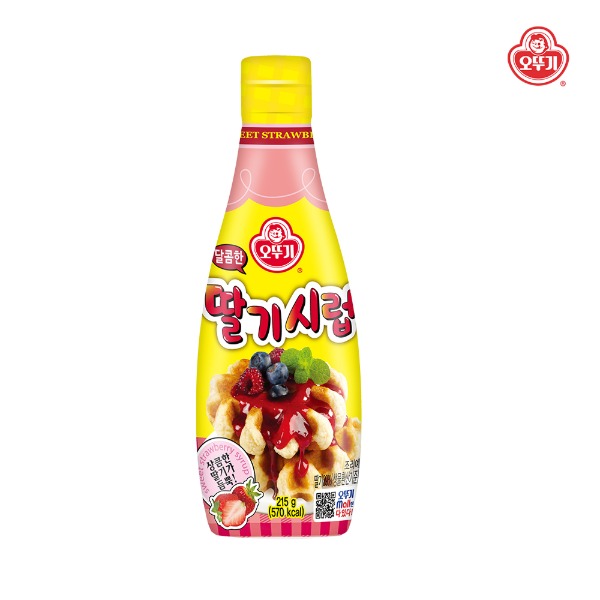 [오뚜기] 달콤한 딸기 시럽 215g / 3개 - 지브로마트