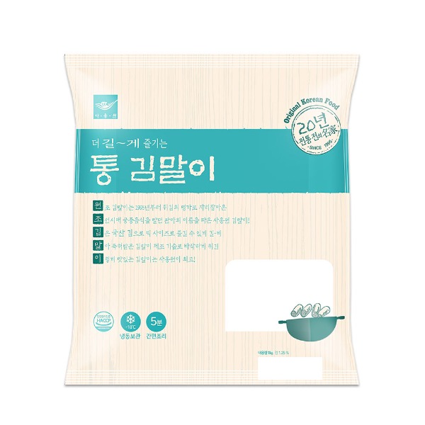 [지브로배송] 사옹원 더 길게 즐기는 통 김말이튀김 1kg 1개 - 지브로마트