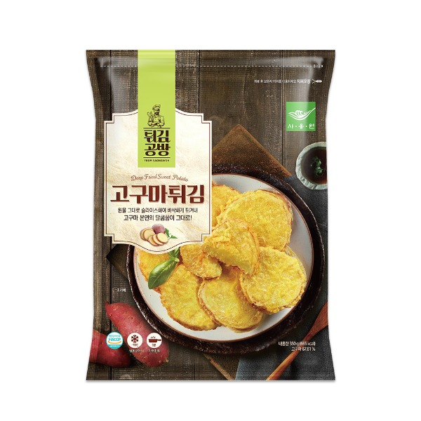[지브로배송] 사옹원 튀김공방 고구마튀김 350g 1개 - 지브로마트