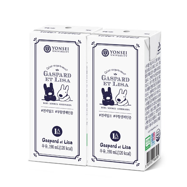 [연세] 무항생제인증 우유 190ml 48팩 - 지브로마트