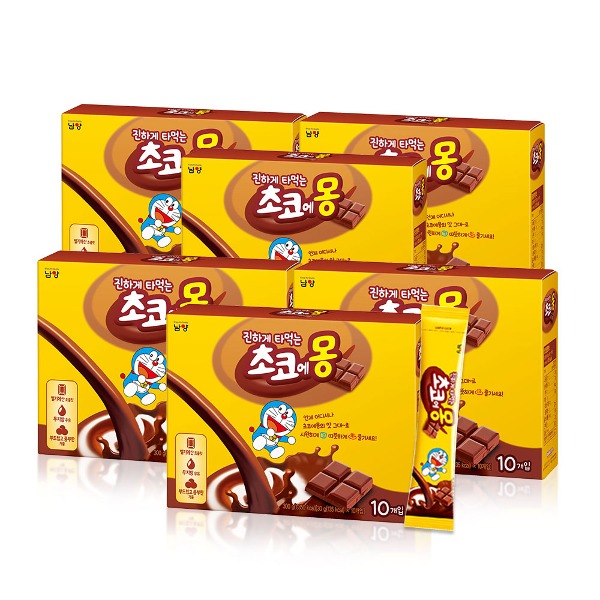 [남양] 진하게 타먹는 초코에몽 10개입 6개 / 벨기에산 초콜릿 믹스 - 지브로마트