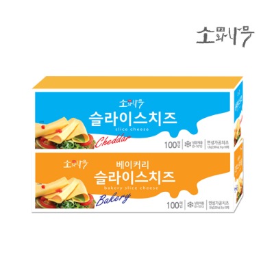 [동원] 소와나무 대용량 슬라이스 / 베이커리 치즈 100매 (1.8kg) - 웨스트윙