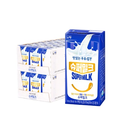 [남양] 맛있는 우유 GT 슈퍼밀크 180ml 48팩 - 지브로마트