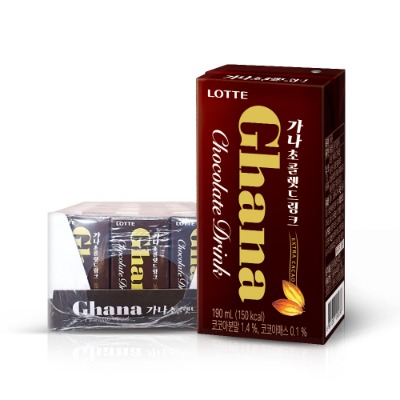 [롯데] 가나 초콜렛 드링크 190ml 24팩 48팩 / 초코우유 - 지브로마트