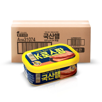 [롯데] 100%국내산돼지 한돈 K로스팜 120g x 24개 - 지브로마트