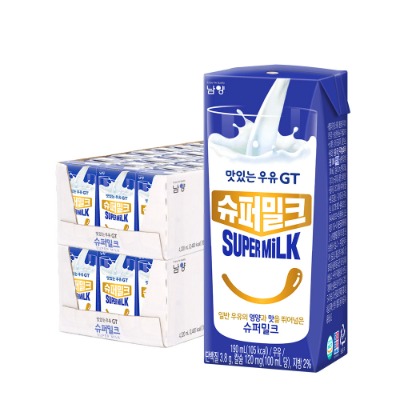 [남양] 맛있는 우유 GT 슈퍼밀크 190ml 48팩 - 지브로마트