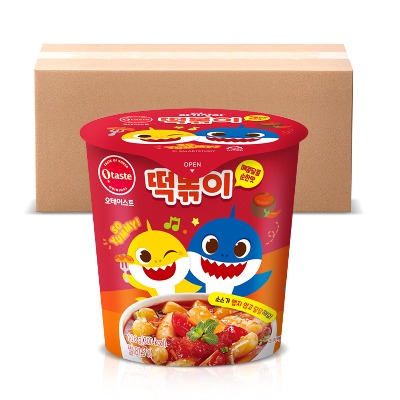 핑크퐁 아기상어 떡볶이 - 매콤달콤 순한맛 12개 / 아이간식 어린이간식 조카선물 - 지브로마트