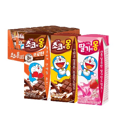 [남양] 초코에몽 프로틴 딸기에몽 24팩 - 지브로마트