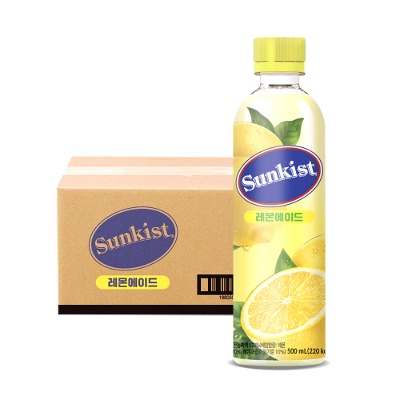 [썬키스트] 레몬에이드 500ml 24입 / 과채음료 - 지브로마트