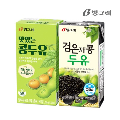 [빙그레] 맛있는 콩두유 / 검은깨콩 두유 24팩 - 웨스트윙