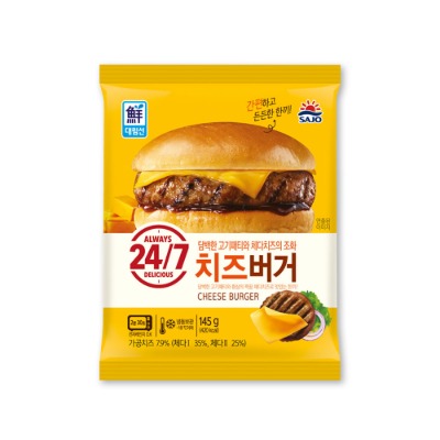 [사조대림] 간편 간식! 치즈 버거 140g - 웨스트윙