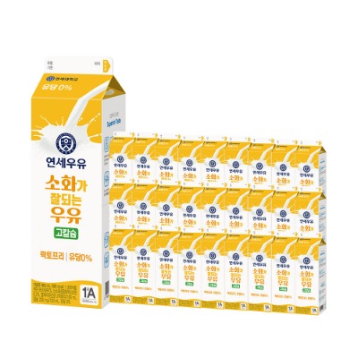 [연세우유] 가정배달 연세대학교 소화가 잘되는 우유 고칼슘 900ml / 3-12개월 - 지브로마트
