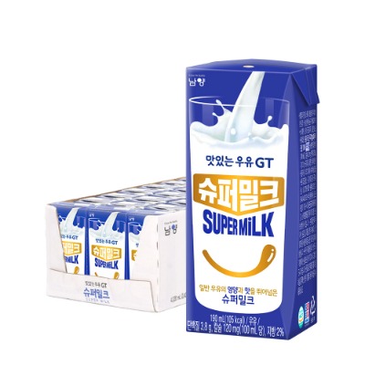 [남양] 맛있는 우유 GT 슈퍼밀크 190ml 24팩 - 지브로마트