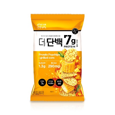 [지브로배송] 빙그레 더단백 팝칩 군옥수수맛 44g x 1개입 - 지브로마트