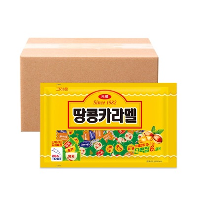 [크라운] 땅콩카라멜 720g 6봉 - 지브로마트