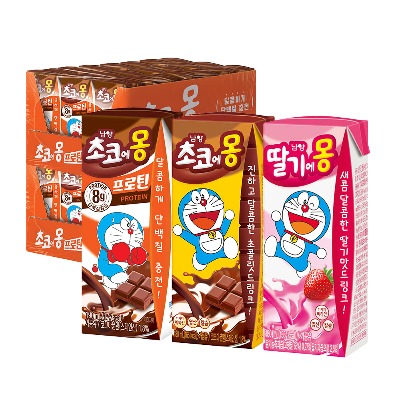 [남양] 초코에몽 프로틴 딸기에몽 48팩 - 지브로마트